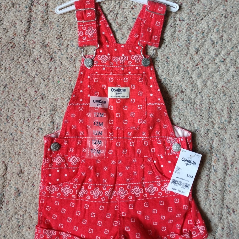 Oshkosh overall shorts